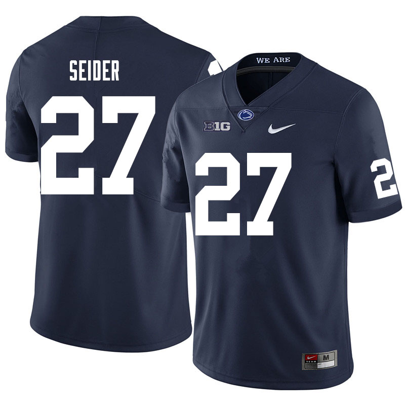 NCAA Nike Men's Penn State Nittany Lions Jaden Seider #27 College Football Authentic Navy Stitched Jersey NPS6398FW